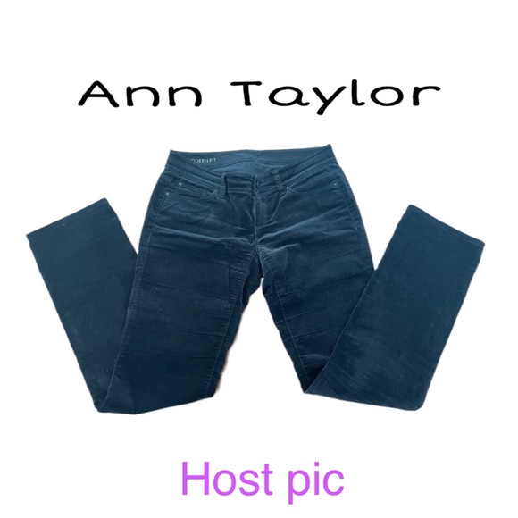 Ann Taylor Petite Black Corduroy Size OP the Modern Fit - Picture 1 of 11